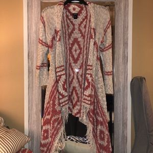 Cream and Orange Cardigan